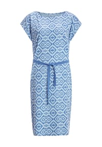 Sieh an! - Jersey-Kleid - beige-taupe-bedruckt