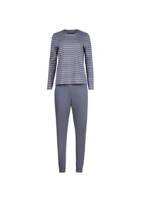 HUBER - Pyjama Night Basic Selection - denim stripes