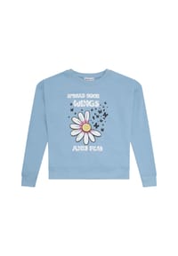 MANGUUN - Sweatshirt, Rippbündchen, für Kinder - 3 BLUE