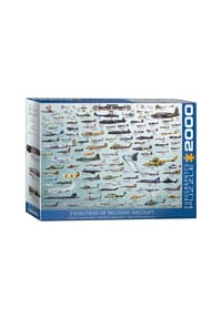 eurographics - Puzzle Militärflugzeuge, 2000 Teile, 67.6 x 96.8 cm - 