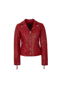 JILANI - Damen Lederjacke Lammnappa salsa rot - salsa rot