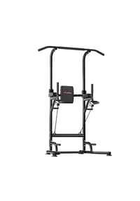 HOME FITNESS CODE - Multifunktionale Kraftstation mit Klimmzugstange, Dip-Station und Höhenverstellung für Zuhause - schwarz