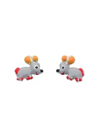 Adelia's - Damen Silber Schmuck 925 Silber Ohrringe  Ohrstecker Maus - silber