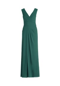 Vera Mont - Abendkleid mit V-Ausschnitt - Brown Diamond