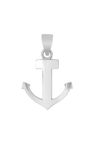 Adelia's - Damen Anhänger Anker aus 925 Silber - Silber