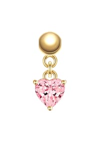 GLANZSTÜCKE MÜNCHEN - Glanzstücke München Charm Herz Sterling Silber Zirkonia 50084178 - gelbgold
