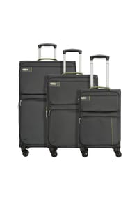 d & n® Travel Line 6704 - Travel Line 6704 4-Rollen Kofferset 3tlg. - blau