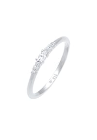 elli. - Ring Zirkonia Marquise Elegant Verlobung 925 Silber - Gold