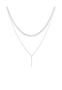elli. PREMIUM - Halskette Panzerkette Massiv Basic Layer Look 925Er Silber - Silber