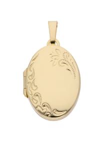 Adelia's - Damen Gold Schmuck 333 Gold Medaillon Anhänger - gold