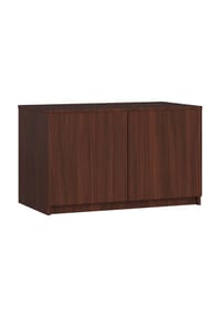 Akord - Kleiderschrank-Aufsatz S90 mit 2 Türen und 2 Einlegeböden - erle