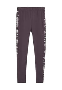 s.Oliver - Leggings, Baumwoll-Sweat, Glitzer-Motiv, für Kinder - 4892 LILAC/PINK