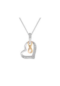 zeeme SILVER - Halskette 925/- Sterling Silber 15 Zirkonia - weiß
