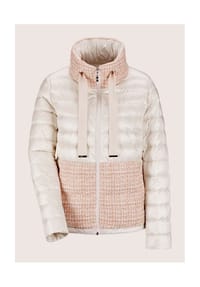 MADELEINE - Steppjacke mit Bouclé-Partien - berber / wollweiß