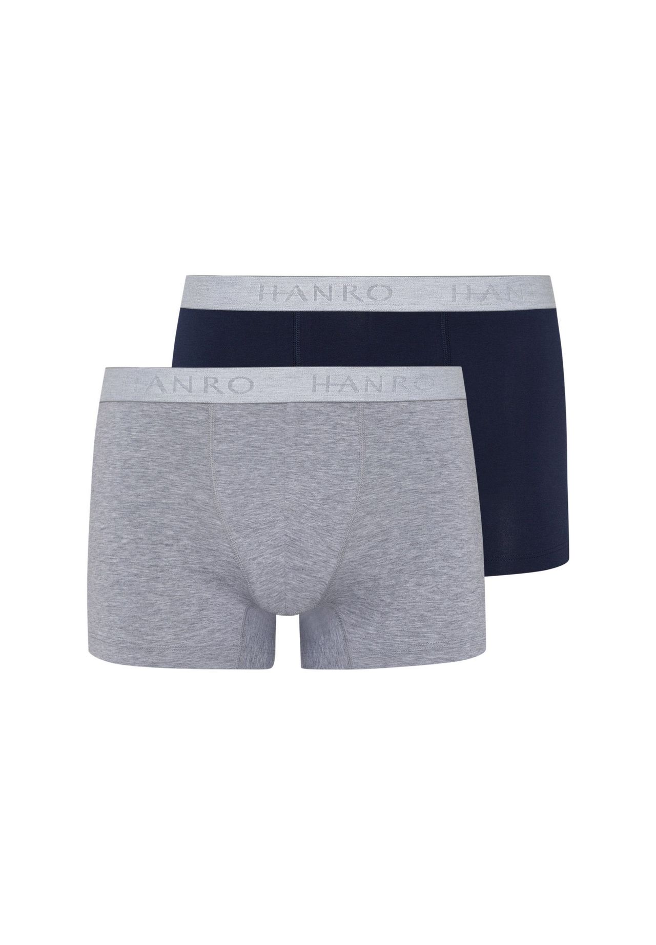 Hanro Retroshorts Cotton Essentials Grau/Blau L (Herren)