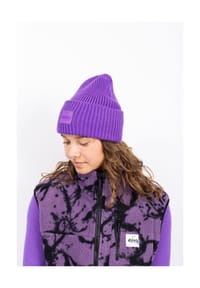 eivy - Strickmütze Tonal Beanie Im coolen Uni-Pastell-Look - Grape