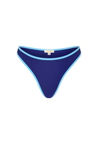 MODA MINX - Bikini-Unterteil im tollen Kontrast-Design - Navy