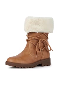 GEOX - Lederimitat/Textil Stiefel - Camel