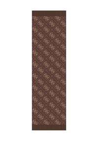 GUESS - Schal 20, Fransen, für Damen - BROWN LOGO