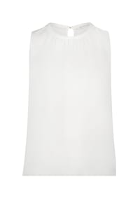 BETTY & CO - Blusenshirt mit Webbesatz - Rohweiß