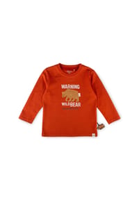 sigikid® - Langarmshirt Winterbär ,  für Kinder - rot