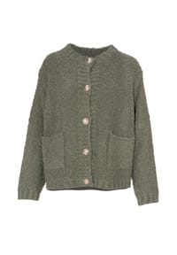 Seasons of April - Damen Strickjacke Regular mit Knöpfen JANA Strickjacke - Creme