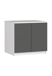 Akord - Kleiderschrank-Aufsatz S60 mit 2 Türen und 2 Einlegeböden - artisan-eiche