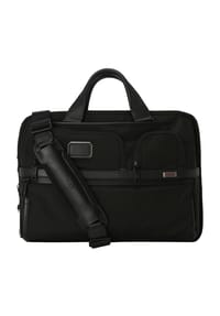 TUMI - ALPHA TRAVEL Aktentasche "Tumi Slim Brief", Laptopfach, Emblem - D3E BLACK