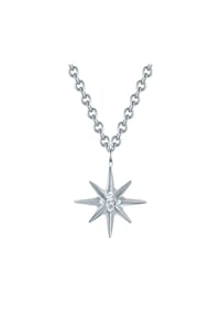 EAST / SIDE - Damen Kette aus Edelstahl in Silber mit Zirkonia - silber