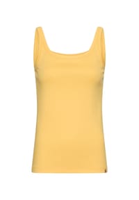 camel active - Figurbetontes Top aus reiner Baumwolle - Gelb