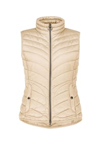 BETTY BARCLAY - Steppweste mit Stehkragen - Beige