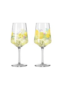 RITZENHOFF Aperitifglas-Set, 2-teilig - SOMMERTAU - GRÜN, GELB, LILA