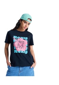 ROXY - T-Shirt Oceanregular Poster Black - schwarz