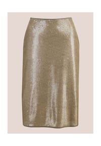 MADELEINE - Schlanker Pencil-Skirt mit Wendepailletten - blassrosa / puderrosé