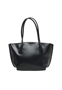 Calvin Klein - Shoppertasche, Kunstleder, Reißverschluss, für Damen - BLACK / ANTIQ L.G.
