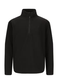 North Bend - Fleecepullover Westwick mit praktischem Halbreißverschluss - 1001 Black
