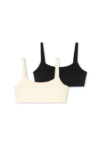 SCHIESSER - Bustier Fresh Vibe - schwarz, weiss