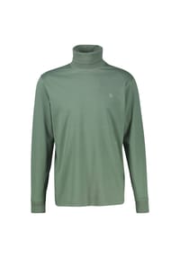 LERROS - Legeres T-Shirt mit Rollkragen aus reiner Baumwolle - BASIL GREEN
