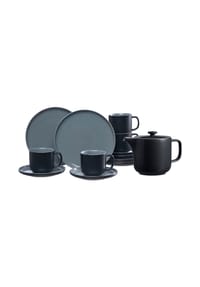 Ritzenhoff & Breker Kaffeeservice mit Kanne Jasper 13er Set - JASPER - schwarz