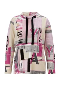 Sieh an! - Sweatshirt - fuchsia-ecru-bedruckt