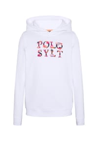 POLO SYLT - Hoodie im floralen Logo-Design - 11-0601 Bright White