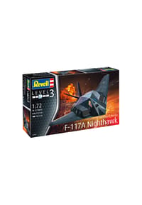 Revell® - Flugzeug-Modellbausatz Lockheed Martin F-117A Nighthawk, Stealth Fighter, 37 Teile, 1:72 - 