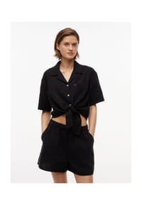 TOMMY Jeans - Hemdbluse, Baumwolle, für Damen - BDS BLACK