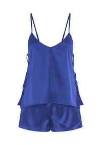 LASCANA - Shorty Capsule, V-Ausschnitt, für Damen - 12 BLUE