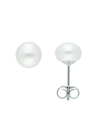 Adelia's - Damen Silber Schmuck 925 Silber Ohrringe  Ohrstecker mit Süßwasser Zuchtperle - silber