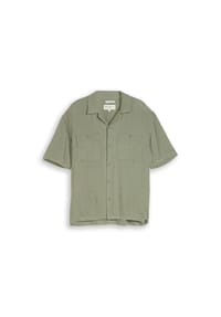 DENIM TOM TAILOR - Freizeithemd, Body-Fit, Kurzarm, Reverskragen, Herren - 10427 SEA SPRAY
