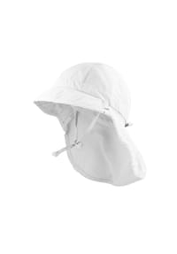 maximo® - GOTS MINI GIRL-Flapper Nackenschutz, Bindeband, Waschoptik, UV - foxglove