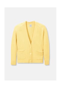 MADELEINE - Strickjacke mit Zopfmuster in angesagten Farben - vanille