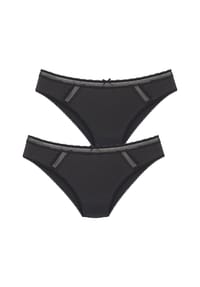 LASCANA - Slip Sara, 2er-Pack, für Damen - 624 2X BLACK