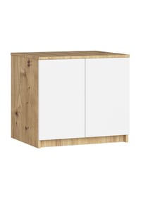 Akord - Kleiderschrank-Aufsatz S60 mit 2 Türen und 2 Einlegeböden - artisan-eiche